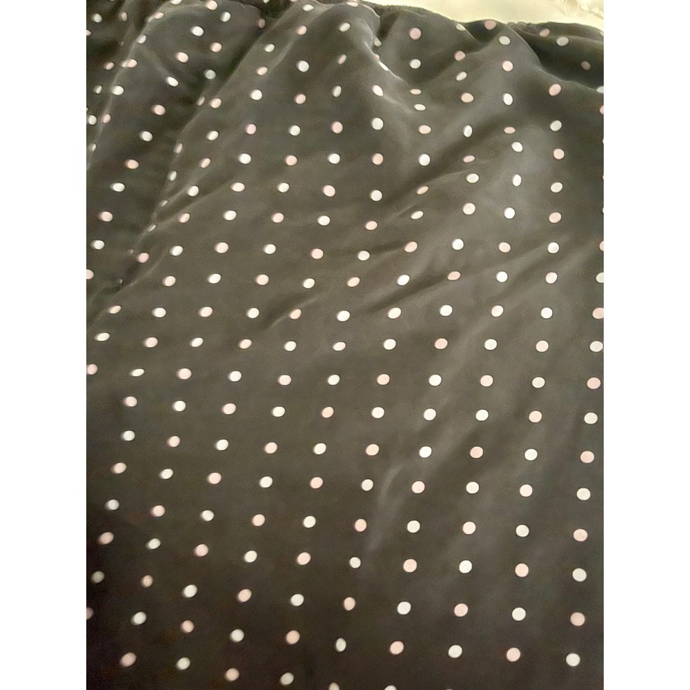 Women's Gilligan & O'Malley Black Polka Dot Pajama Pants Sleepwear Y2K SZ XL - Picture 4 of 7